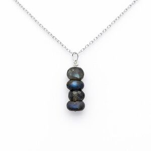 N62572 Labradorite Stacked Necklace